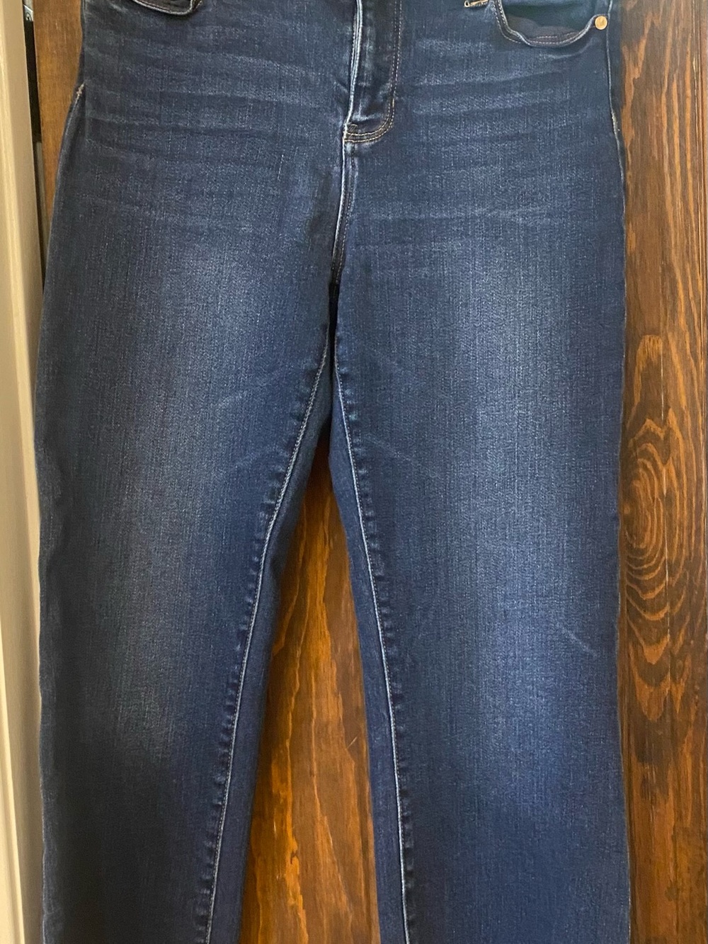 Liverpool Jeans Company Dark Indigo Straight-Leg Cropped Jeans